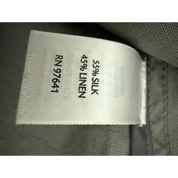 J. Jill silk linen gray vest small Petite NWT - Picture 8 of 9